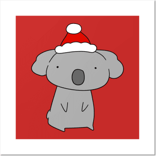 Santa Hat Koala Posters and Art